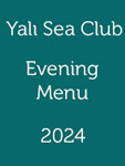 Yali Sea Club 2024 evening menu